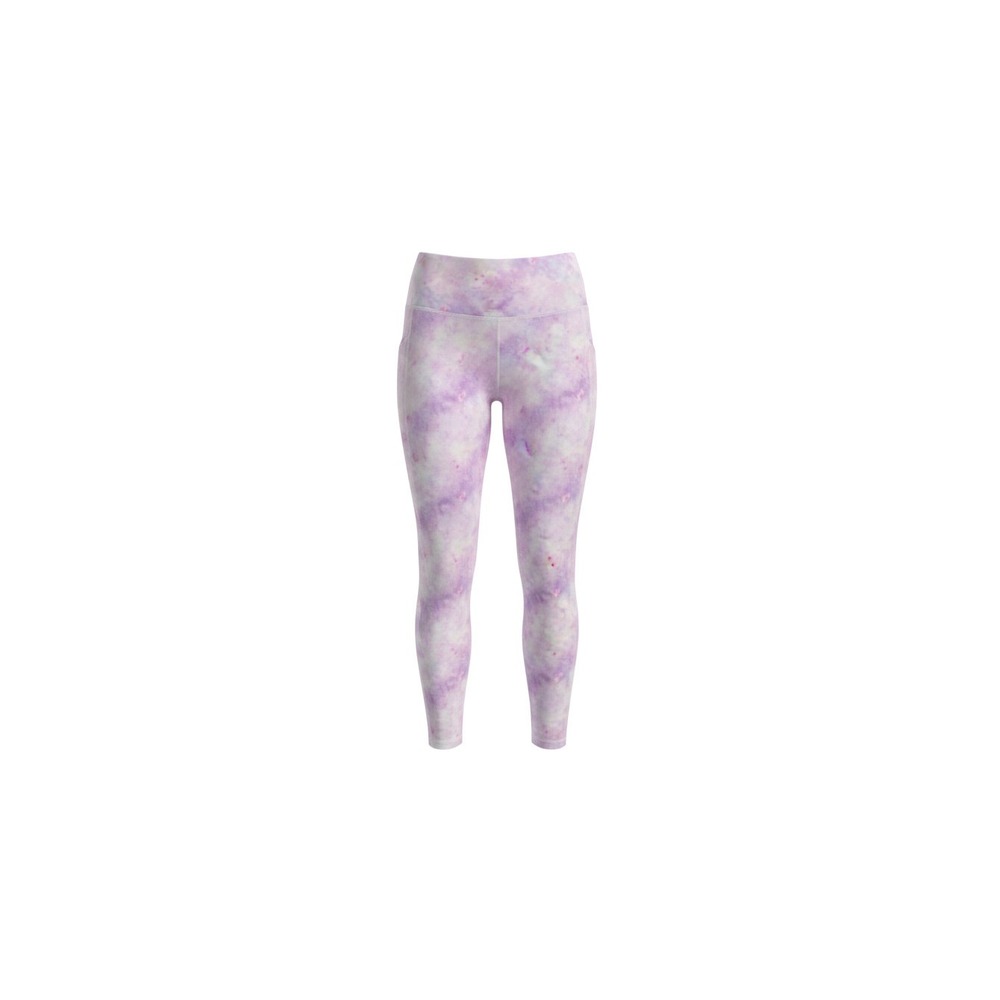 Nicole Miller Sport Leggings Womens Large Pink Purple  Cloud Wash Pocket